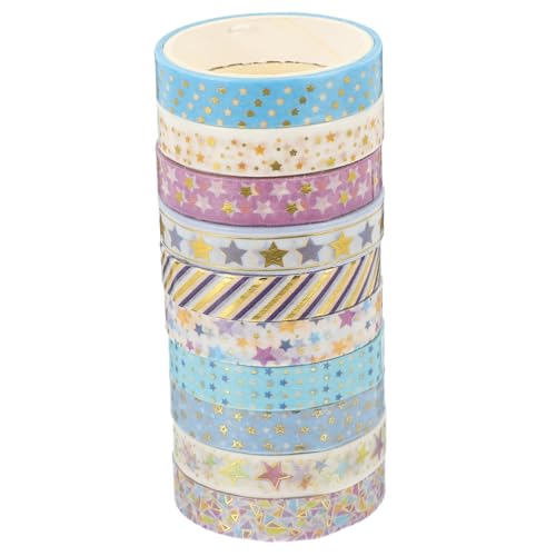 EXCEART 10 Rollen Washi Klebeband Schrott Verpackung Flüssigkeiten Vinyl Doppelseitiges Klebeband Scrapbooking Niedliche Tiere Radiergummis Haustier Klebeband Niedliche von EXCEART