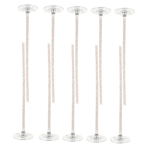 EXCEART 10 STK Dekorativer Wachskern Kit zur Herstellung von Sojakerzen Kerzengläser zur Herstellung von Kerzen Zinn Candle Wick Candle Jars Dochte zum Selbermachen von Kerzen Kerzendochte von EXCEART