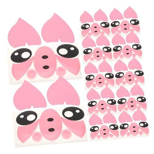 EXCEART 10 Sätze Cartoon-augen-aufkleber Dekorative Gesichtsaufkleber Süßer Aufkleber Augenaufkleber Für Aufkleber Spaß Machen Sie Ein Gesicht Aufkleber Kawaii-aufkleber Rosa von EXCEART