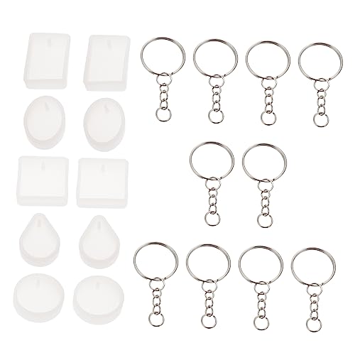 EXCEART 10 Sets Anhängerform Halsketten Organizer Para Organizer Mini Schmuck Silikonmatte Kettenformen Nieten Cake Pop Form Basiszange Herstellung Von Reifen Rührzubehör von EXCEART