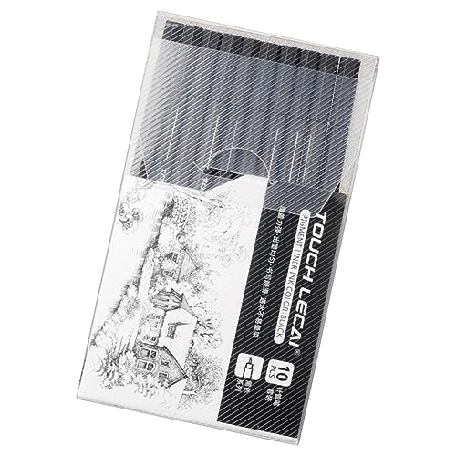 EXCEART 10 Stk Neutraler Filzstift Hookline-stift Black von EXCEART