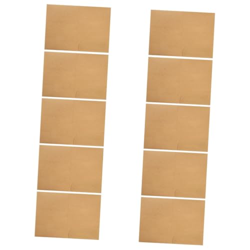 EXCEART 10 Stück Dokumentenaufbewahrung Organizer Kraftpapier Khaki Bifold Aktenordner Kraftpapier Portfolio Papierordner von EXCEART