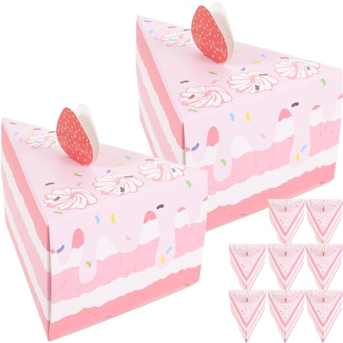 EXCEART 10 Stück Kartons Danke, Leckerli-Box Gebäck-geschenkbox Hochzeitsgeschenk Sandwich-Halter Kuchenstück-Box Behälter Für Kuchenstücke Brautjungfer Papier Süssigkeit Pappschachtel von EXCEART