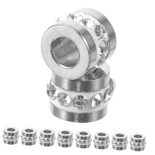 EXCEART 10 Teiliges Schmuckherstellungszubehör Aus Edelstahl Perlen Strasssteine Charm Set Aus Edelstahl von EXCEART