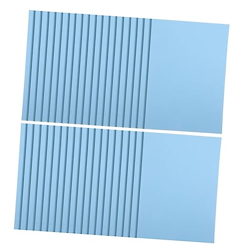 EXCEART 100 Blatt Farbiges A4-papier Seidenpapier Für Verpackungszwecke Weißes Papier Schreibmaschinenpapier Papier Zum Basteln Weißes Druckerpapier Farbiges Papier Kartonpapier Sky-blue von EXCEART