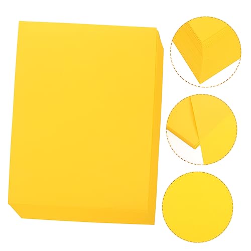 EXCEART 100 Blatt farbiges A4-Papier farbiges Papier quadratisches Papier pastellfarbenes Baupapier farbiges Baupapier kreativpapier paketpapier packpapier Druckerpapier Druckpapier Golden von EXCEART