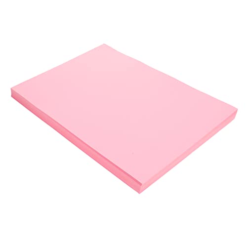 EXCEART 100 Blatt farbiges A4-Papier weißes Papier Neon-Konstruktionspapier Kunstdruckpapier A4 Druckerpapier Bastelpapier kreativpapier paketpapier Fotografie-Set Bastelbedarf Rosa von EXCEART