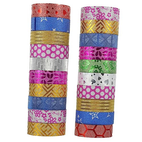 EXCEART 100 Rollen Glitzerband Farbband farbiges Band Stifte mit feiner Spitze Alles auf Band the washi tape multifunktionales klebeband aufkleber DIY-Bänder Notizbuchbänder Papier von EXCEART