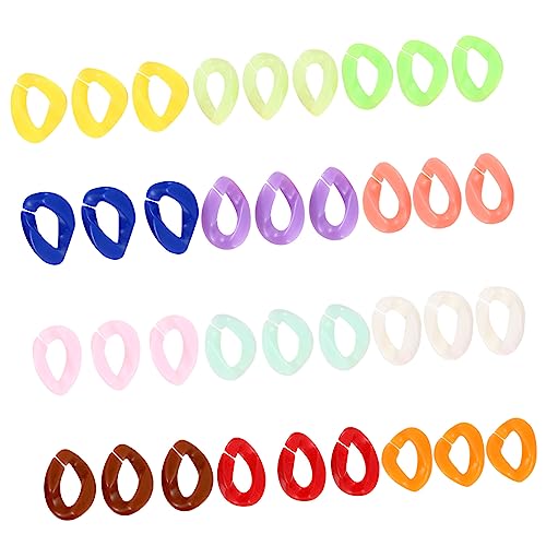 EXCEART 100 Stk Acrylkette Herstellung Damenhalsketten im Trend Schließe Bands Bunte Statement-Ohrringe bag chain schmucksteine emlyn gemuse modisches Armbandzubehör schickes Kettenzubehör von EXCEART