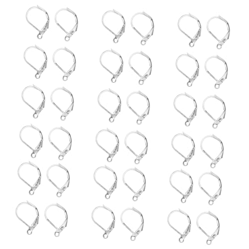 EXCEART 100 Stück Französische Ohrhaken Ohrringzubehör Charms Zubehör Für Die Herstellung Von Ohrringen Anhängerrahmen Ohrringpfosten Ohrringe Teile Ohrringanhänger von EXCEART