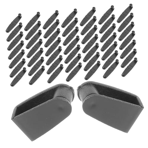 EXCEART 100St Schlüsselanhänger-Clips aus Kunststoff Tomatenklammern Schlüsselclips Karabinerhaken Klappclip kunststoffclips kunstoffclips flexible Faltklammern kleiner Plastikclip Black von EXCEART