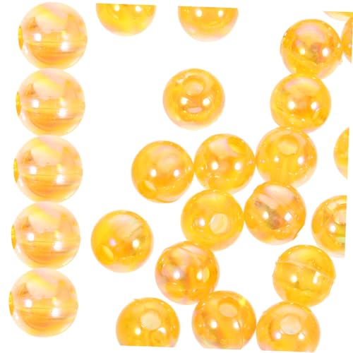 EXCEART 100St perlen für DIY haarschmuck kleine Bastelperlen Perlen Masse süße Perlen Kronleuchter Perlen kunststoffperlen beads for jewellery runde lose Perlen Acrylperlen selber machen von EXCEART