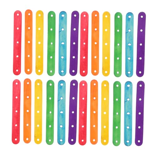 EXCEART 100st Bunte Eisstangen Eisform Eiscreme Lutscherstiel Stock Für Eis Am Stiel Holzfarbener Stab Requisiten Basteln Einfache Eisstangen Farbige Eisstiele Diy-stick Hölzern Colorful von EXCEART