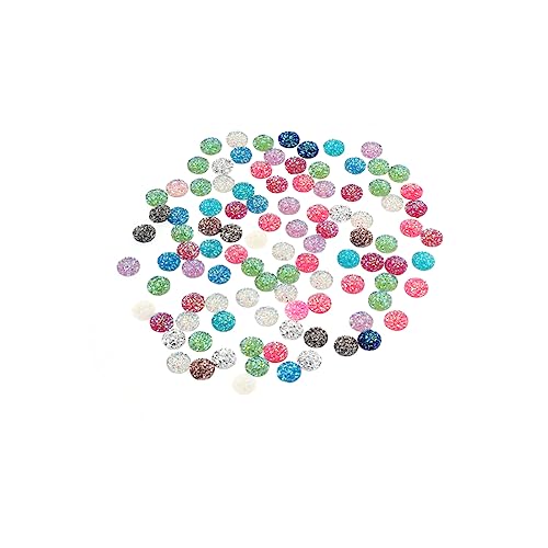 EXCEART 100st Flatback-verzierungen Herstellung Verschönerung Diy Flache Rückseiten Flatback-edelsteine Cabochons Aus Harz Flatback-kunsthandwerk Haarspange Diy Zubehör von EXCEART