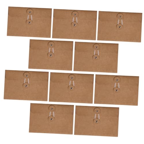 EXCEART 10St Kraft-Umschlag Mini-Umschläge Gehaltsrechnungsinhaber Briefumschläge Express-Umschläge geldumschläge envelope Umschläge verpacken Umschläge für Schreibpapier Kraftpapier Brown von EXCEART