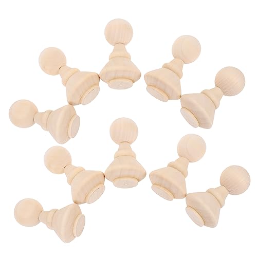 EXCEART 10St Puppenspielzeug Blanko-Puppenkörper zum Basteln Peg-Puppen Miniaturen Holzpuppen Handgemachte Holzfiguren für Holzfigur zur Dekoration DIY-Bastelmaterial aus Holz von EXCEART