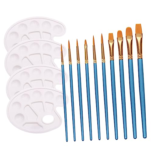 EXCEART 10St Zeichenstift Aquarellpinsel Farbmischpalette Bleistifte Kleiner Pinsel kleine Detailfarbe Pinsel für die Leinwandmalerei künstlerpinsel malen Zeichnung Bambus von EXCEART