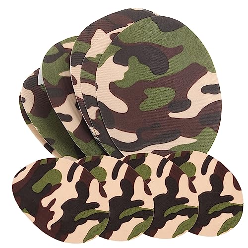 EXCEART 10st Camo-patch-hose Jeansflicken Camo-patches Aufnäher Für Kleidung Reparaturflicken Für Kleidung Ellbogenflicken Kleidungsflicken Für Löcher Drucken Polyester Applikationen von EXCEART