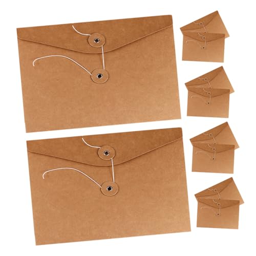 EXCEART 10st Dokumententasche Mit Umschlag Aktenumschläge Taschen Aus Papierumschlägen Aktentaschen Kleine Papierumschläge Umschläge Aus Kraftpapier Kraftpapiertüte 350g Kraftpapier von EXCEART