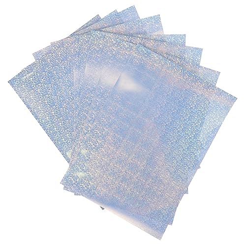 EXCEART 10st Regenbogen-druckpapier Wasserfeste Fotopapiere Aufkleberpapier Bedruckbares Regenbogenpapier Holografischer Regenbogenkleber Druckerpapier Buntes Druckpapier Das Haustier von EXCEART