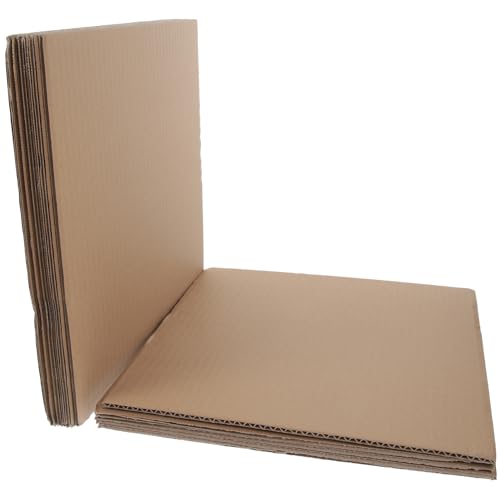 EXCEART 12 Blatt Karten zur Herstellung von Pappe Verpackungskartons Bastelpapier Kartons für den Umzug geschenkpapier box pappbox Pappe verdicken selbstgemachter Karton Wellpapier Brown von EXCEART