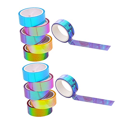 EXCEART 12 Rollen Hand Klebebänder Bunte Gradienten Sammelalbum Journal Dekorative Aufkleber von EXCEART