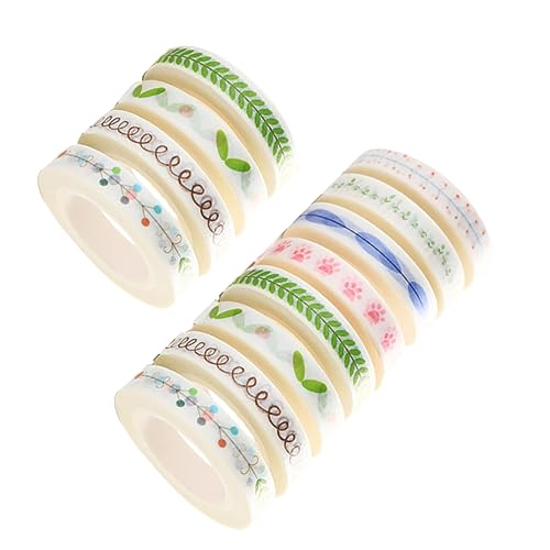 EXCEART 12 Rollen Fotoalbumband the washi tape farbiges klebeband Decorative Tape Embellishment Tape Colorful Tape Deko-Washi-Tape Washi Tape zum Verpacken von Geschenken von EXCEART