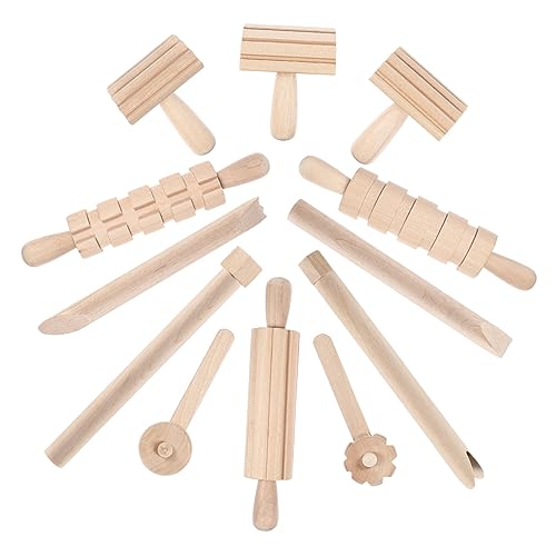 EXCEART 12 Teiliges Set Holzwerkzeuge Für Knetmasse Praktische Modellierwerkzeuge Für Knetutensilien Aus Zum Formen Und Gestalten Von Plastilin Und Ton von EXCEART