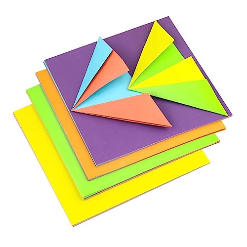 EXCEART 120 Blatt Doppelseitiges Origami Papier Farbiges Origami Faltpapier Origami Für von EXCEART