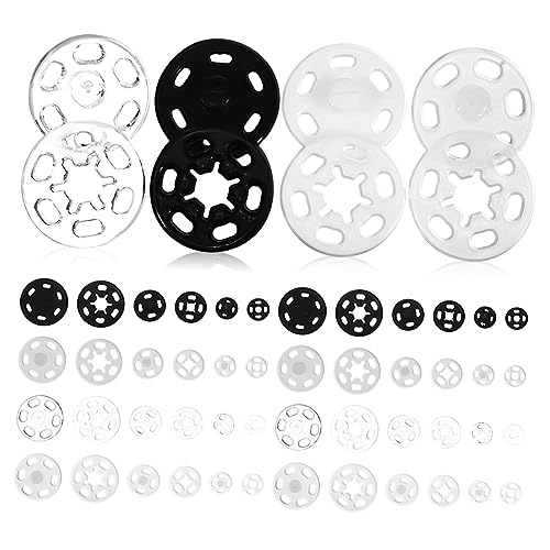 EXCEART 120 Sets Nylon-Nähdruckknöpfe Druckknöpfe Zum Aufnähen Kunststoff-Druckknöpfe Clip-On-Knöpfe Kleidungs-Druckknöpfe Clip-Knöpfe Druckknöpfe Zum Nähen Druckknöpfe Für von EXCEART