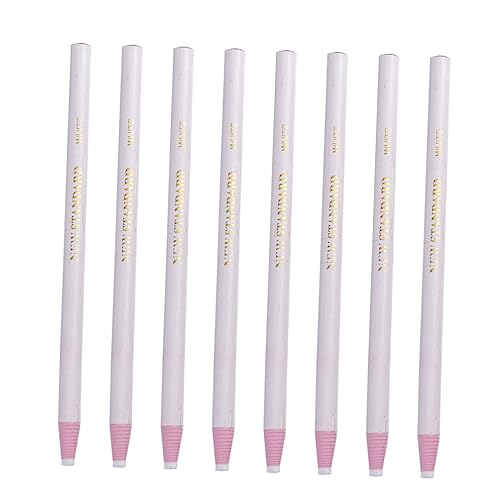 EXCEART 12St Wachsmalstift Bleistifte für Keramik Markieren Whiteboard-Marker Markierungsstift mit verschwindender Tinte glasmarker metallic marker abziehbarer Fettstift Fettbleistift Weiß von EXCEART