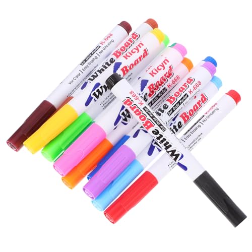 EXCEART 12st Whiteboard-stift Schulbedarf Malen Stifte Wassermarker Stifte Für Tragbare Whiteboard-marker Wasserstift Kreidemarker Für Tafel Schwimmende Malstifte Plastik von EXCEART