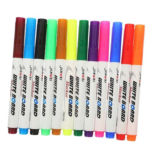 EXCEART 12st Whiteboard-stift Whiteboard-marker Stifte Für Schulbedarf Abwischbare Malmarker Whiteboardstift Wasserstift Kreidemarker Für Tafel Wassermarker Plastik von EXCEART