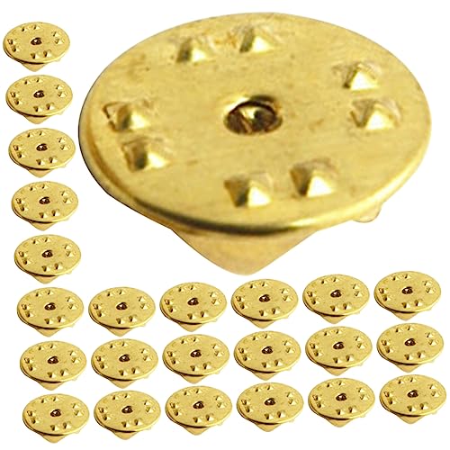 EXCEART 150 Stück verschleißfeste Stiftrücken goldene Goldfarben Broschenverschlüsse Handel Magnetische Pin-Rücken für Emaille-Pin schmuckzubehör Accessoires binden Krawattenzubehör Kupfer von EXCEART