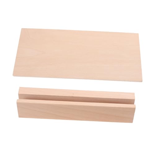 EXCEART 1stk Tischkalenderbasis Aus Holz Karten Steht Kartenständer Kartenhalter Für Zu Hause Spielkarten Stehen Basis Für Karten Aus Holz Karten Basis Karten Mit Zubehör Khaki Hölzern von EXCEART