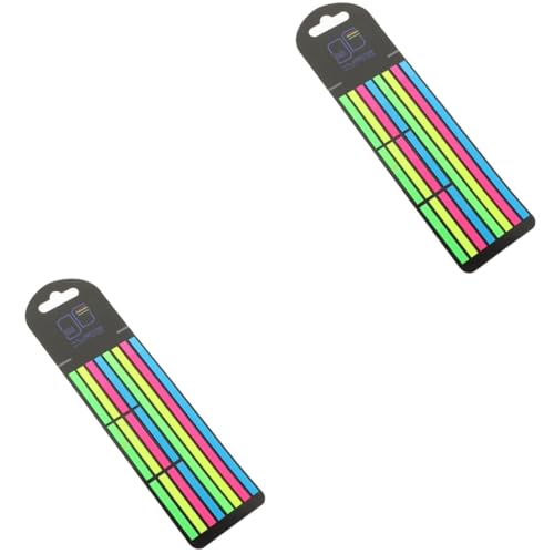 EXCEART 2 Kisten -Notizen Markieren Textmarker Etikett bunte Lesestreifen bookmarks lesezeichen fluoreszierende Lesestreifen selbstklebende Lesemarkierungen das Haustier Colorful von EXCEART