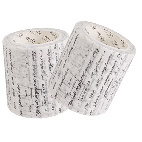 EXCEART 2 Rollen Gothic-band Tagebuchband Plakatband Doppelt Band Schwere Dekorband Verpackung Klebeband Extra Fort Dekoratives Klebeband Packband Klar Straßenband Japanisches Papier von EXCEART