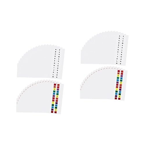 EXCEART 2 Sätze Alphabet-index-aufkleber Registerkarten Farbige Etiketten Für Seitenmarkierungen Notebook-aufkleber Seitenlaschen Aus Kunststoff Seitenreiter Das Haustier 40 Blatt * 2 von EXCEART