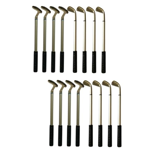 EXCEART 2 Sätze Golfschläger-stift Neuheit Golfstifte Löschbare Stifte Putter Bürodekorationen Platube Stift Golf-kugelschreiber Aus Metall Kugelschreiber Für Zu Hause 8 Stück * 2 von EXCEART