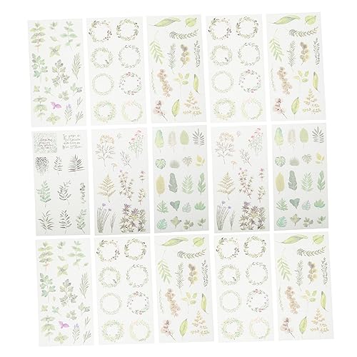 EXCEART 2 Sätze Kontoaufkleber Aus Japanischem Papier Briefe Kursiv Scrapbooking Sticker Scrapbook Stickers Tagebuch Dekorative Abziehbilder Bastelaufkleber Japanisches Papier 30 Stück * 2 von EXCEART