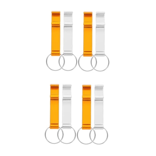 EXCEART 2 Sätze Multifunktionaler Schlüsselanhänger Flaschenöffner Handdosenöffner Glasöffner Bieröffner Mini Schlüsselanhänger Weinflaschenöffner Mini Getränke 4 Stück * 2 von EXCEART