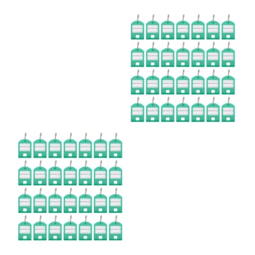 EXCEART 2 Sätze Schlüsselwort Klebestreifen Zahl Schlüsselanhänger Schlüsselkette Schlüsselanhänger Seat Hotel-schlüsselanhänger Etiketten Für Schlüsselanhänger Abs Green 50 Stück * 2 von EXCEART