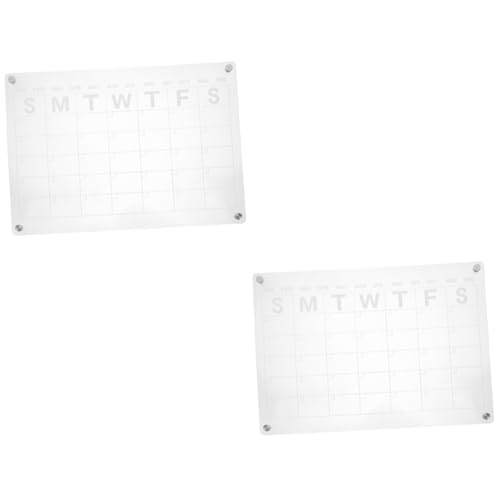 EXCEART 2 Stück Magnetische Wochenkalender Planungstafel Kühlmittel Für Auto Notizblock Tagesplanertafel Magnetische Wochenplanertafel Magnettafel Für Kühlschrank Nachrichtentafel von EXCEART