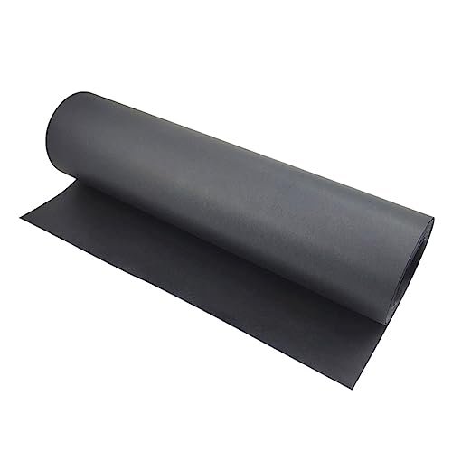 EXCEART 2 Stück Rolle Schwarze Kraftpapierrolle Blumendekoration Crinkle Cut Paper Shred Filler Dekoratives Blumenverpackungspapier Strauß Geschenkpapier Blumenstrauß Couplet Black von EXCEART