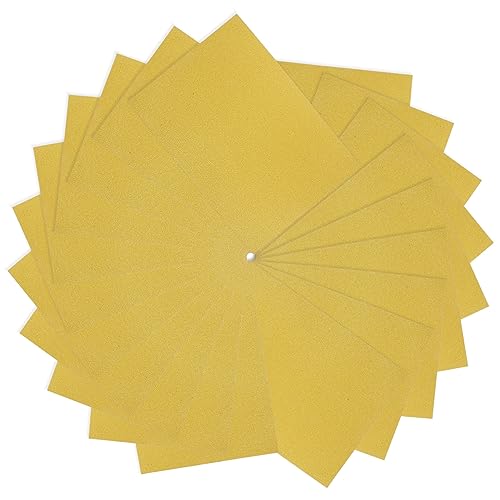 EXCEART 20 Blatt Glitzerpapier Glitzerkarte Bastelpapier Krepp-papier Taschentuch Zubehör Für Die Kartenherstellung Sandpapier Staffelei Papierblock Sternpapierstreifen Papierstau Golden von EXCEART