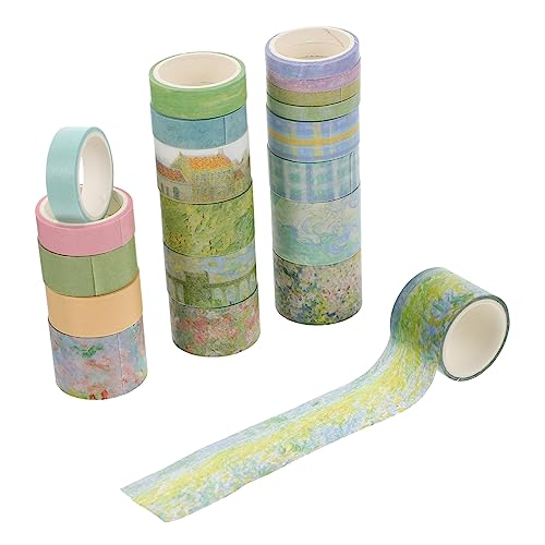 EXCEART 20 Rollen Washi-Tape-Set alte Aufkleber Planer-Abdeckbänder Sammelalbum wiederverwendbar klebeband weihnachten geschenkband Klebebandabziehbilder hübsche Bänder Japanisches Papier von EXCEART