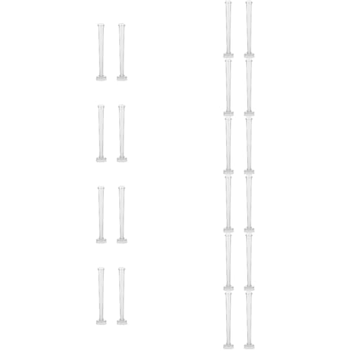 EXCEART 20 Stk Kerzenform Abs spiralförmige Leuchter DIY dünn Kerzenhalter Spitzkerzen Gießform aus Kunststoff manuelle Form Seife Glockenspiel hoher Tisch Bastelbedarf Schimmel Plastik von EXCEART