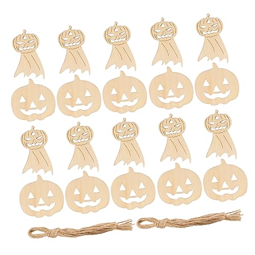 EXCEART 20 Stück Weihnachtskugeln Aus Holz Transparent Halloween Ornamente Weihnachtsdekorationen Kugeln von EXCEART