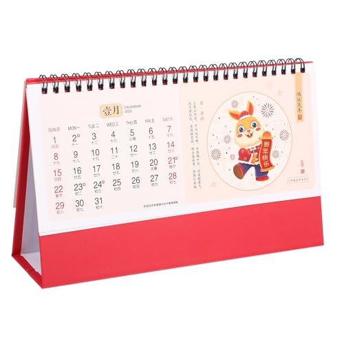 EXCEART 2023 Tischkalender Wandkalender Trocken Abwischbarer Schreibtisch Löschkalender Intelligenter Kalender Termine Countdown Staffelei Kalender Tischkalender Familien von EXCEART