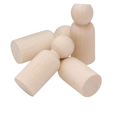 EXCEART 20St Holz für DIY kinder bastelset basteln für kinder crafts for Holzornamente kleine Pfötchenmenschen dekorative Puppenkörper unfertige Puppen Holzpuppenmenschen Hölzern von EXCEART